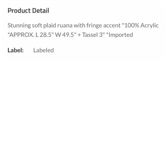 Soft Buffalo Plaid Ruana Poncho - Picture 7 of 7